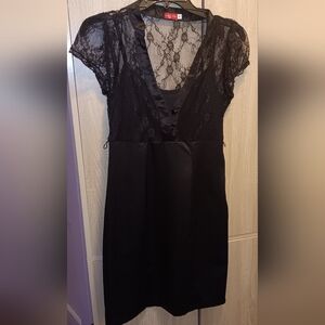 Ruby Rox Elegant Black Lace Dress
